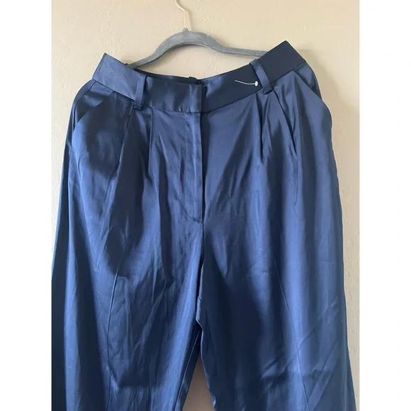 New Favorite Daughter Anthropologie Navy Pants Size 12 - Picture 5 of 9